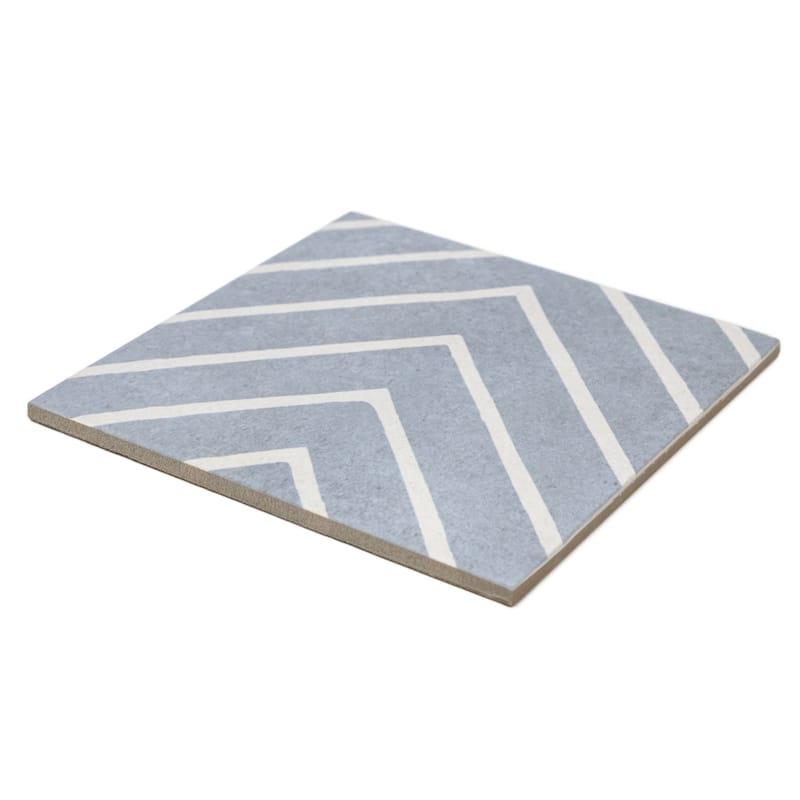 Verity Woven 8x8 Matte Porcelain Encaustic Tile - Floor, Wall, Backsplash