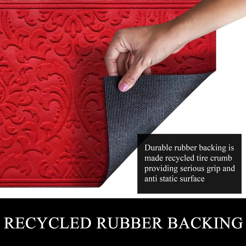A1HC New All Weather Superior Dirt and Moisture Absorbing Polypropylene Door Mat with Non-Slip Backing for Inside Outside Use