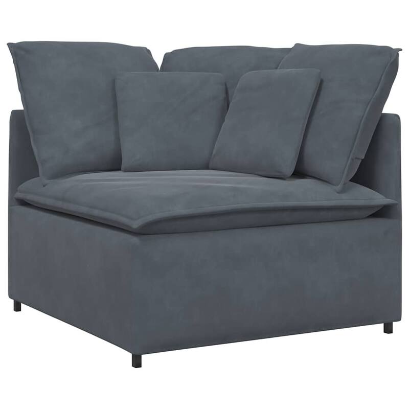 vidaXL Modular Sofa Dark Grey