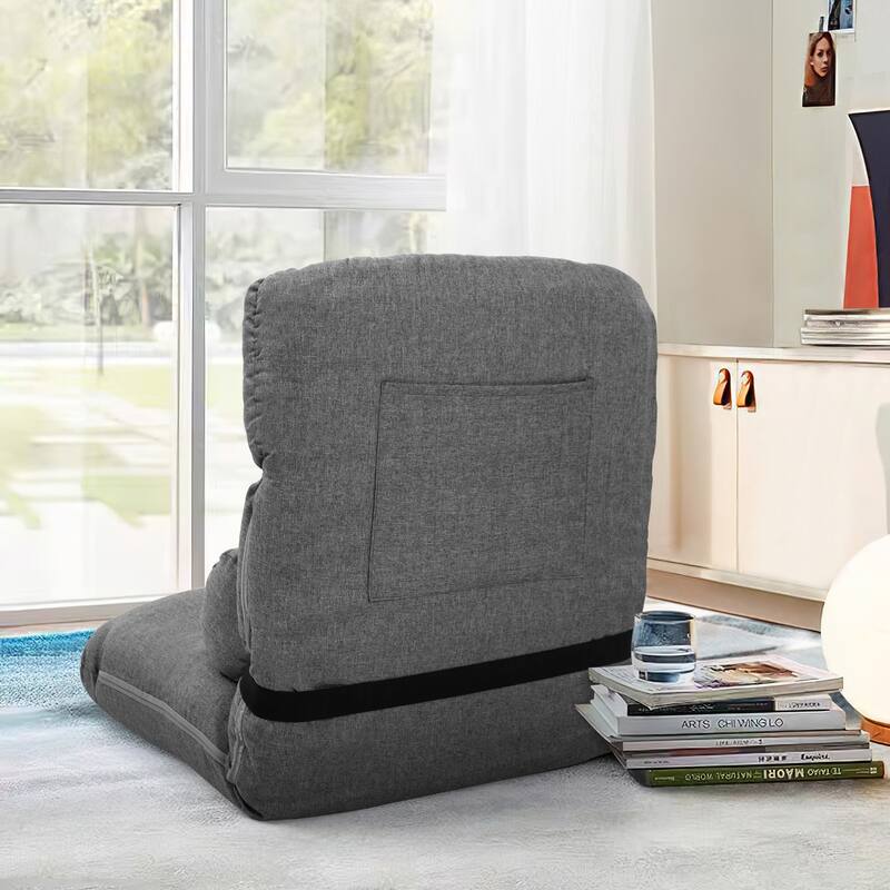 VredHom Adjustable 5-Position Padded Floor Chair Lazy Sofa Recliner