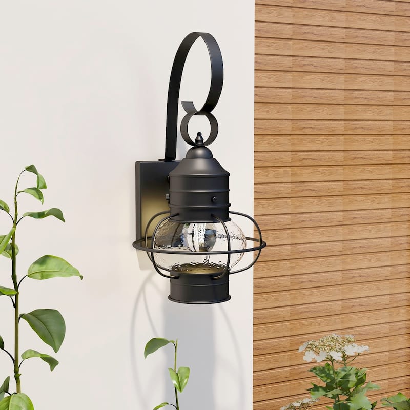 1- Light Outdoor Wall Lantern Light - 9"x10.72"x17.51"