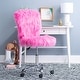 preview thumbnail 6 of 52, Clara Faux Fur Armless Office Chair