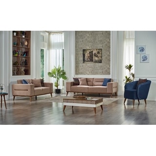 Oslo 3 Pieces Living Room Set 1 Sofa 1 Loveseat 1 Chair - Bed Bath ...
