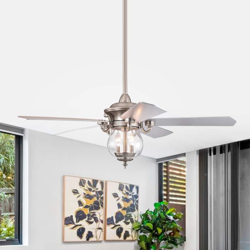 Anisma Anna 28 Inch Mid-Century Modern Style Lighted Ceiling Fan with Remote