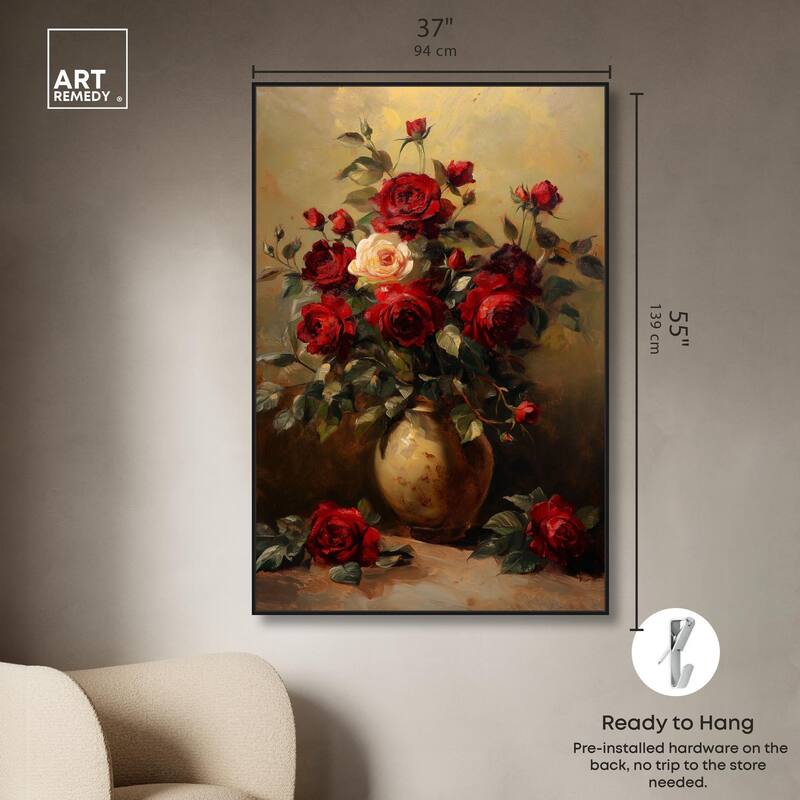 Lavish Lily Lament Canvas by Art Remedy