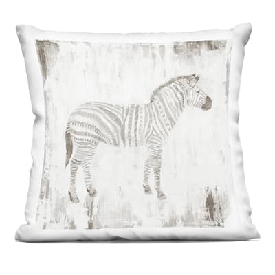 Stupell Boho Striped Zebra Decorative Printed Throw Pillow Design by Janet Tava
