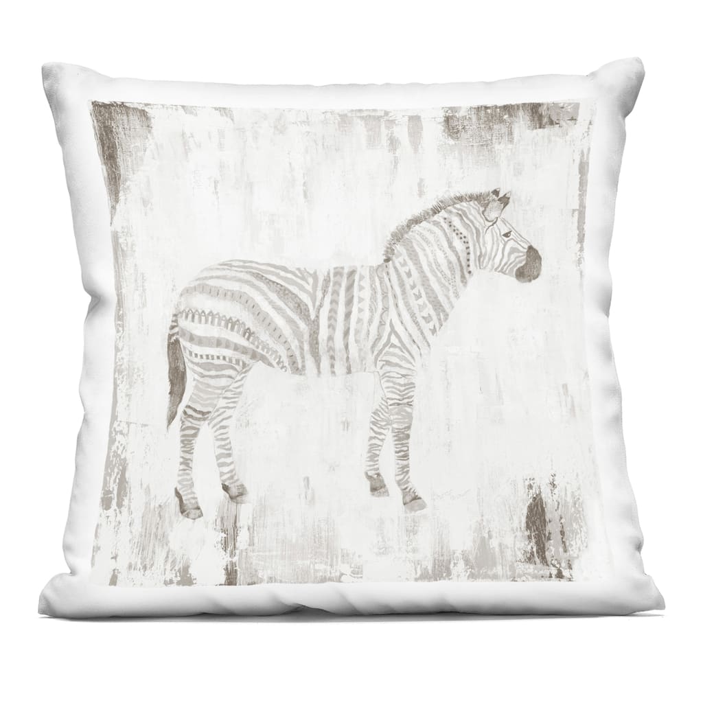 Stupell Boho Striped Zebra Decorative Printed Throw Pillow Design by Janet Tava