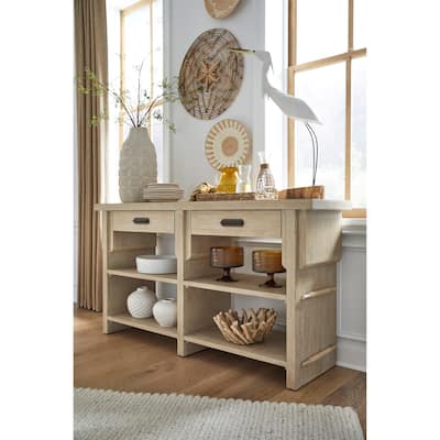 Salt Life Home Sunset Cove Sanibel Brown Server - 68''W x 18''D x 36''H