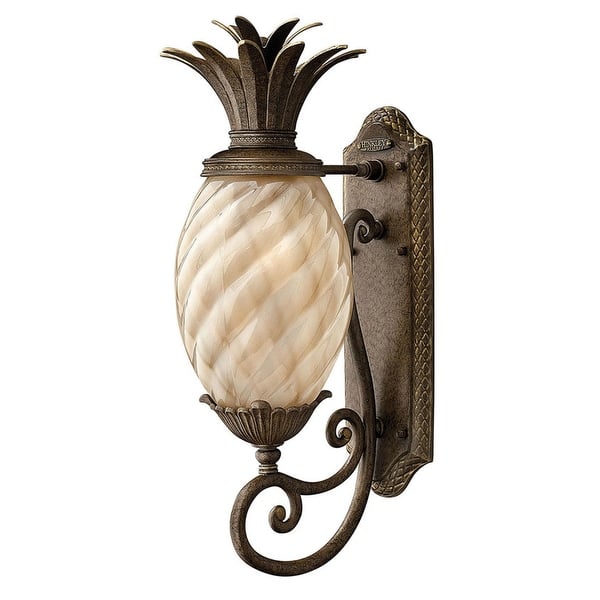 slide 1 of 1, Hinkley Lighting 22" Height 1 Light Outdoor Wall Sconce in Pearl Pearl Bronze