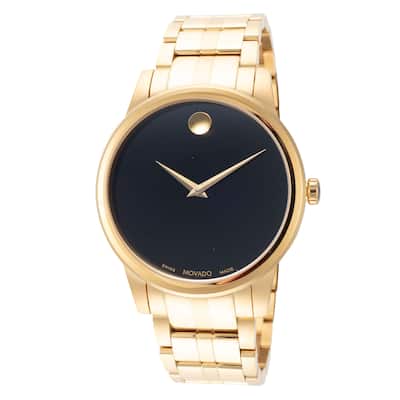 Movado Men's 40mm Classic Quartz Watch 0607535 - Black - N/A