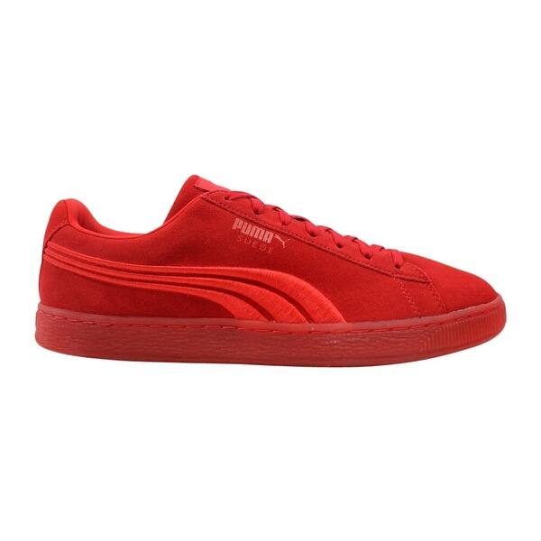 Shop Puma Suede Classic Badge Iced High Risk Red 364483 01 Men S Overstock 28622046