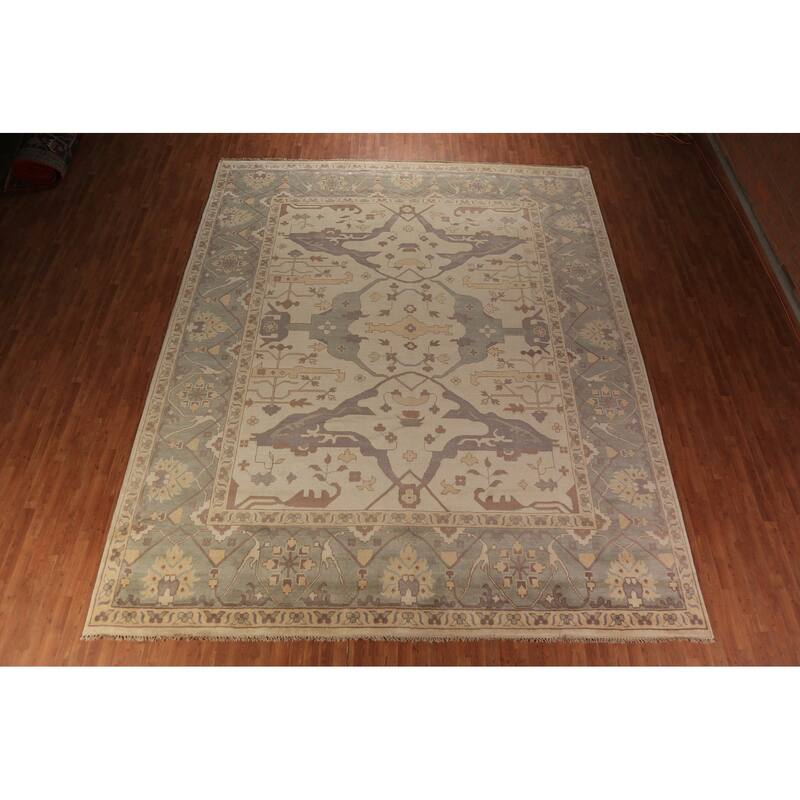 Palace Size Oushak Oriental Large Rug Handmade Wool Carpet - 12'3"x 14'0"