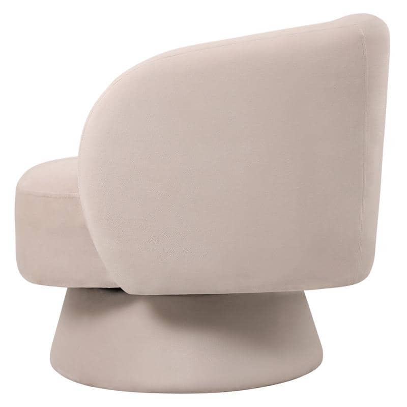 Raze 31" Swivel Accent Armchair Upholstered in Boucle/Velvet/Linen Fabric with Plush Cushioning and Solid Wood Support