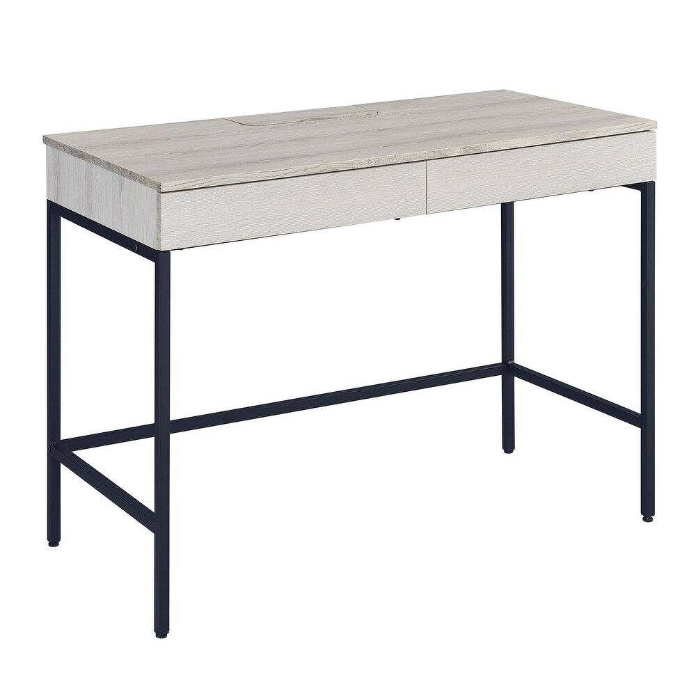 Shop Tabitha Solid Wood Desk with 1 Drawer and turned legs Natural, Desks