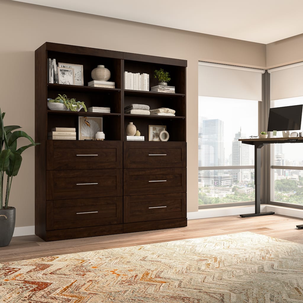 Pur 72W Closet Organizer with Drawers by Bestar