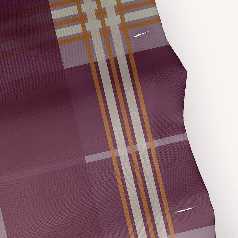 Large Plaid Pattern Shower Curtain
