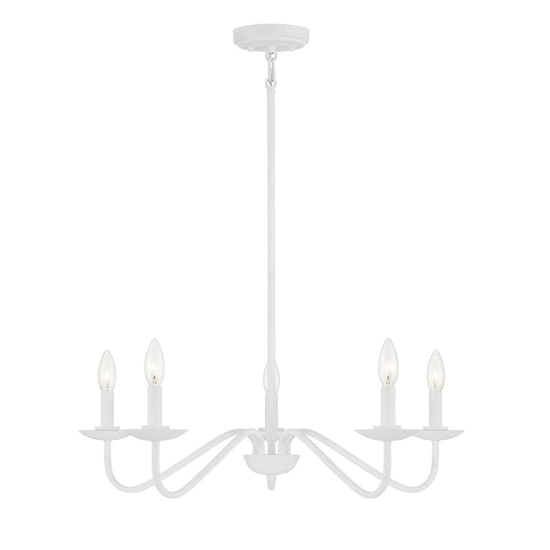 Meridian M100120 5 Light 28" Wide Taper Candle Style Chandelier
