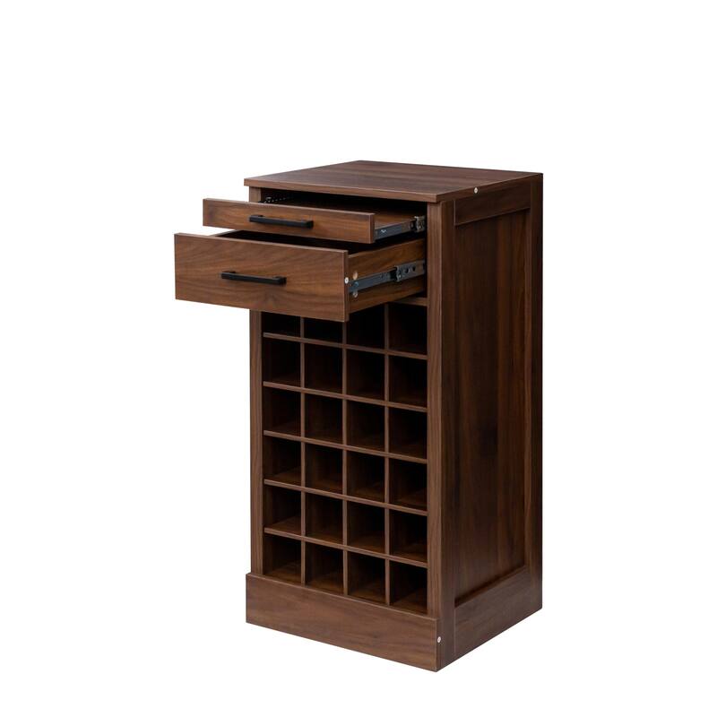 Modular Combination Wine Bar Cabinet Set ,Multi-Storage Cabinet with Open Shelves and Wine Glasses Rack