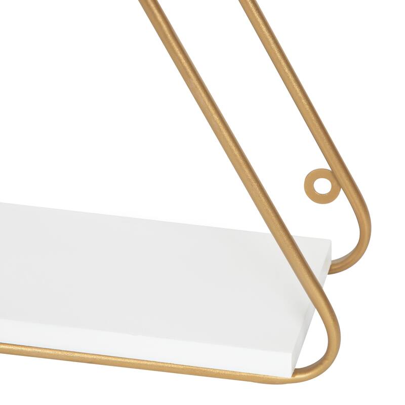 Kate and Laurel Tilde Triangle Accent Shelf Set - 2 Piece