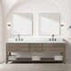 preview thumbnail 29 of 40, Lexora Norwalk Bath Vanity, Carrara Marble Top, Faucet Set, and Mirror