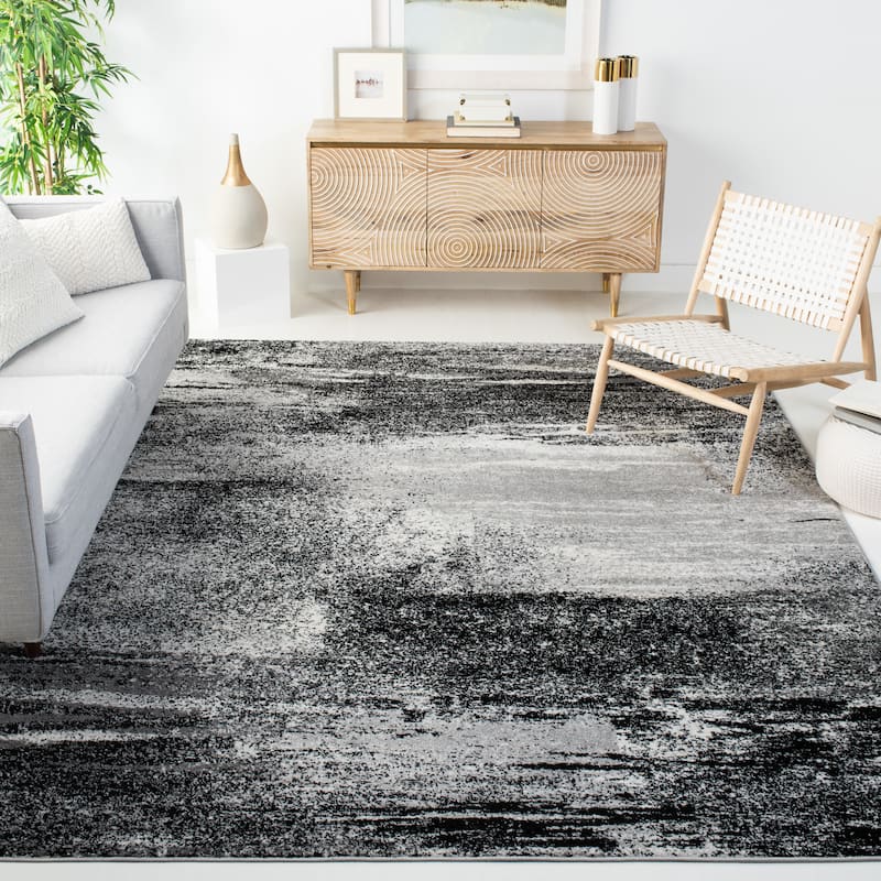 SAFAVIEH Adirondack Brynn Modern Abstract Rug - 6' x 9' - Silver/Multi - Rectangle