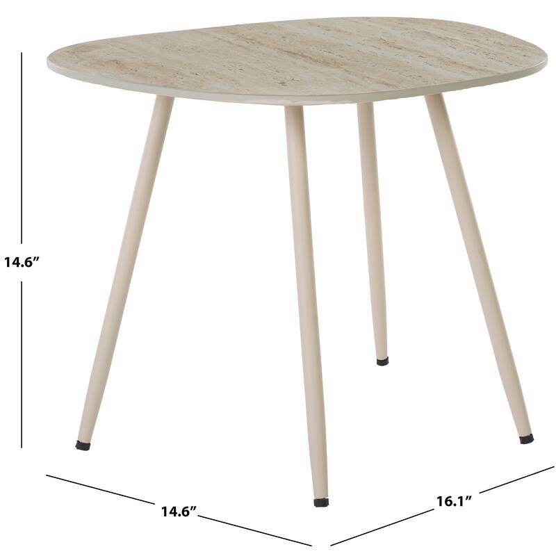 SAFAVIEH Home Mint Small Ceramic Side Table - 16"W x 15"D x 15"H