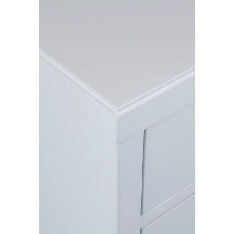 East at Main Painted Acacia Wood 3-Drawer Nightstand