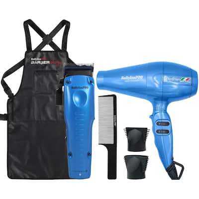Babyliss Pro Nano Titanium Portofino 6600 Hair Dryer BNT6610N + LIMITED EDITION LO-PROFX Cordless Clipper FX829BL Bundle