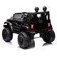 preview thumbnail 22 of 52, Realistic 12V Ride On Truck SUV for Kids with Remote Control, Openable Doors, and Adjustable Speed Christmas Gift