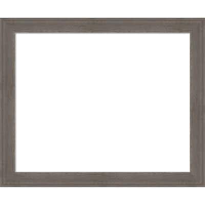 Amanti Art Alta Brown Grey Framed Dry Erase Magnetic Board