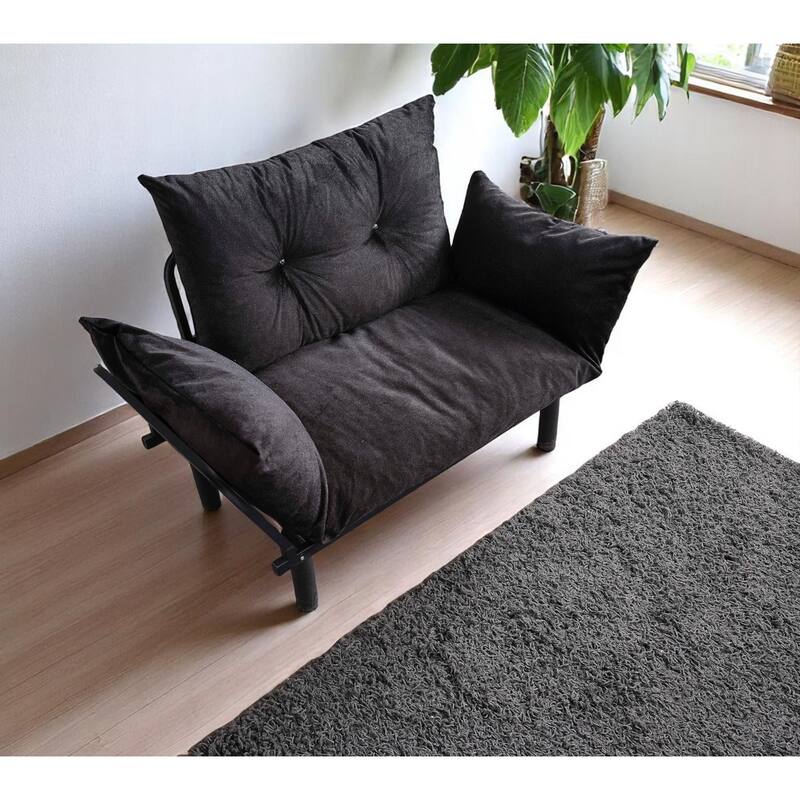 Sadio Metal Frame Loveseat With Removable Cushions