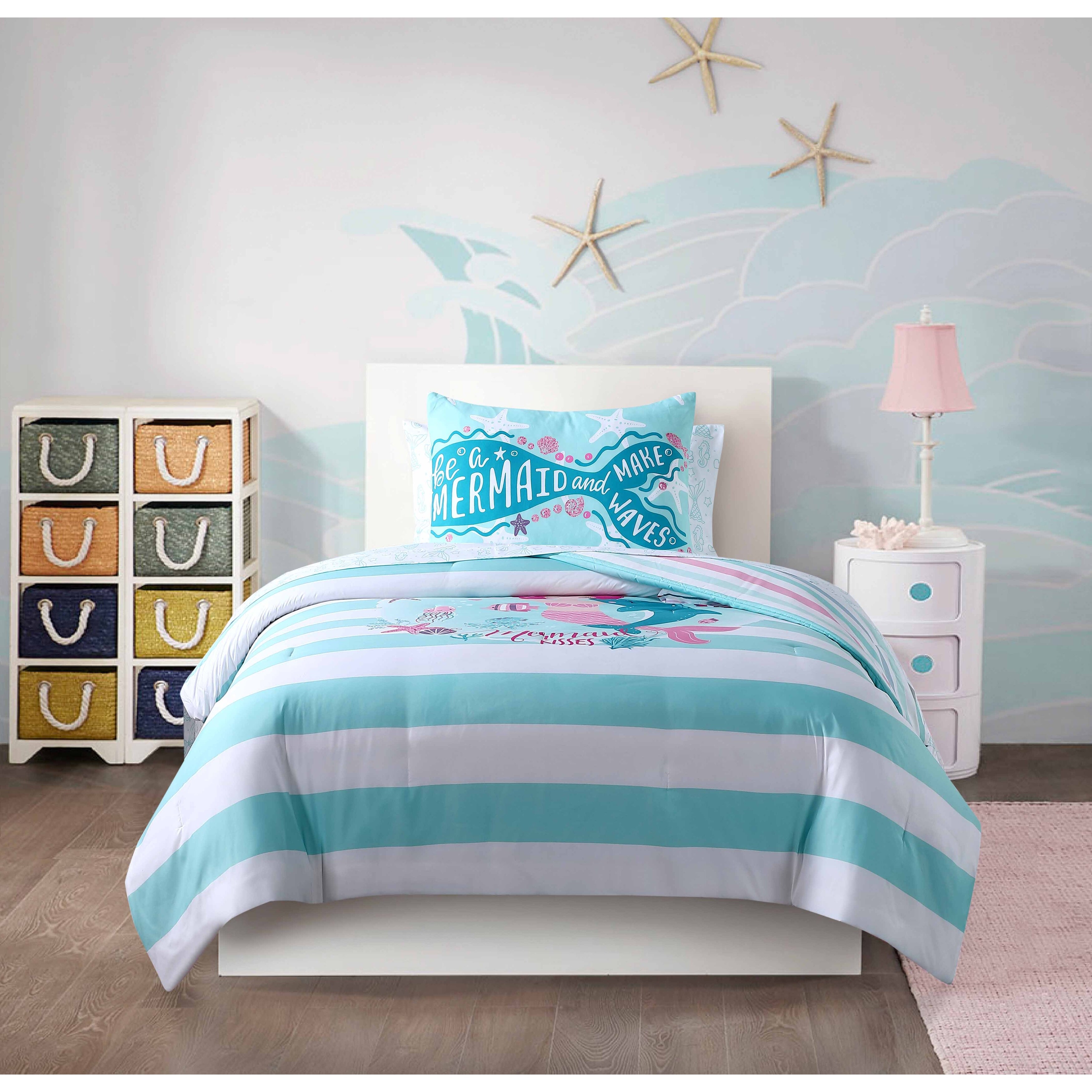 Mermaid bed in a store bag