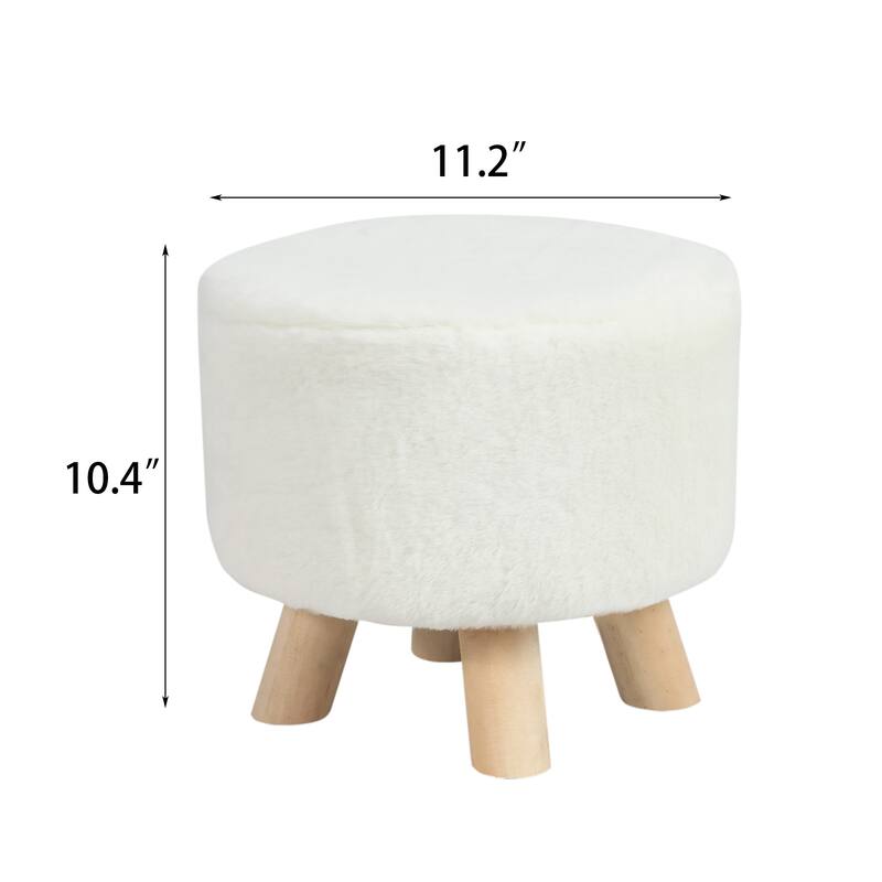 Adeco Foot Rest Ottoman Pet Stool