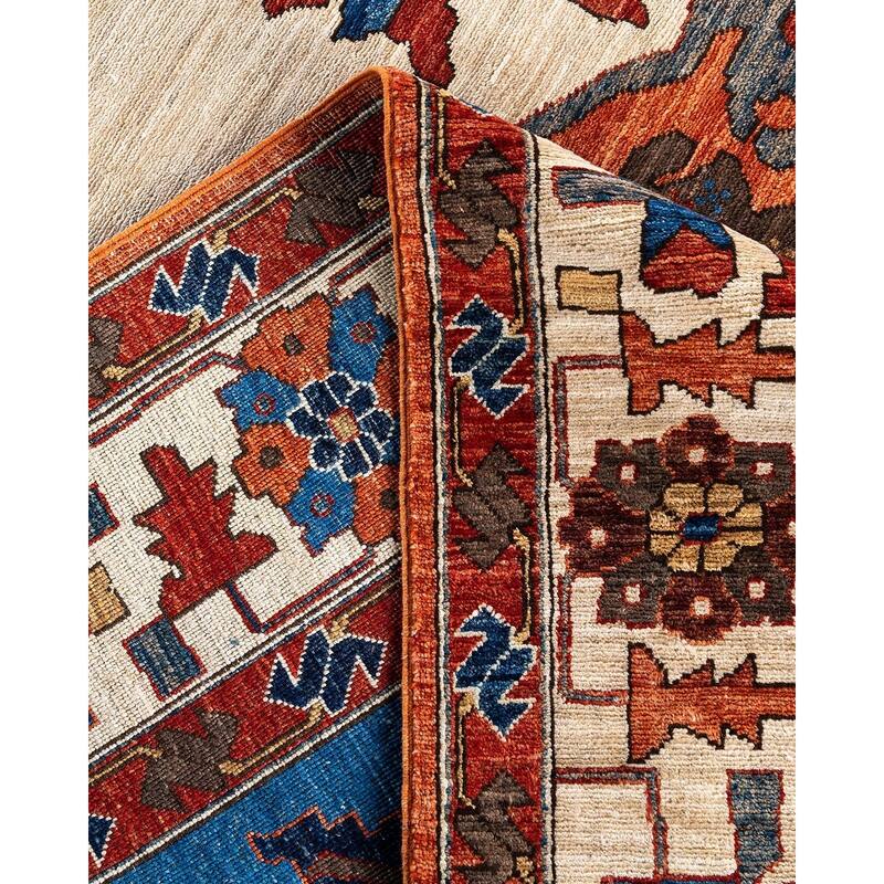 Serapi One-of-a-Kind Hand-Knotted Area Rug - Orange, 8' 2" x 10' 1" - 8' 2" x 10' 1"