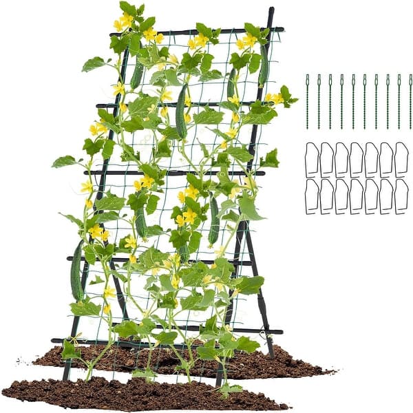 74"Garden Trellis for Climbing Plants Outdoor Adjustable Plant Support -  Bed Bath & Beyond - 40484271