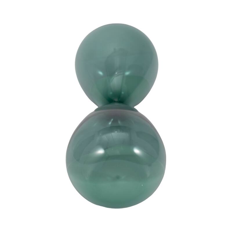 Modern Glass Hourglass Sculpture - Home Decor