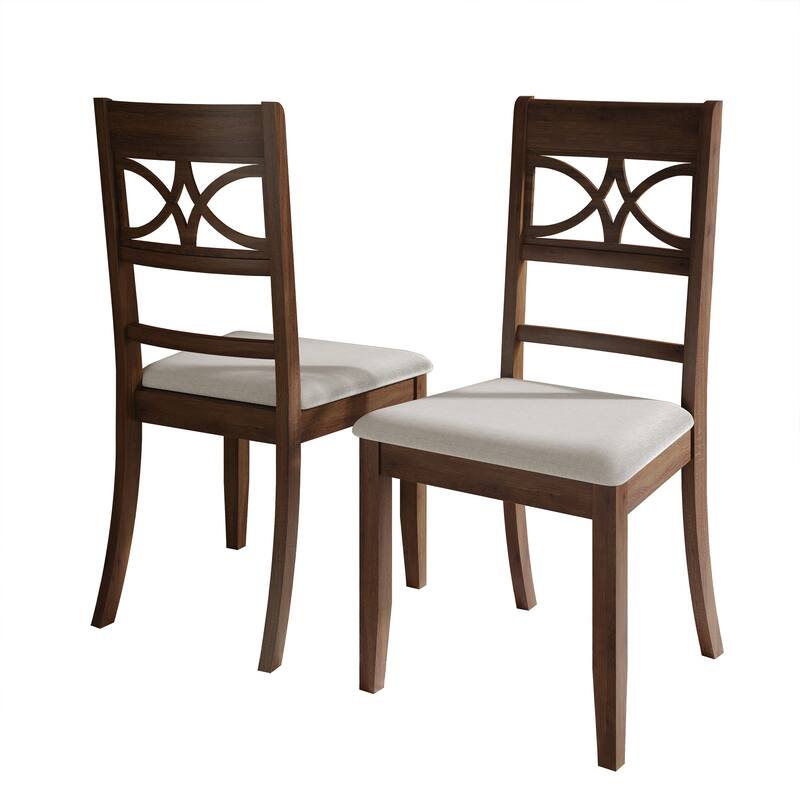 CraftPorch Mid Century Modern 4-Piece Chair and Round Table Dining Set