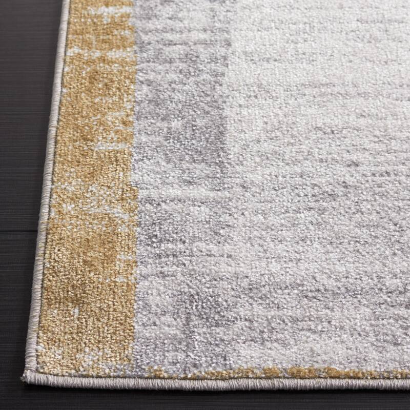 SAFAVIEH Bayside Machine Washable Shereen Mid-Century Modern Abstract Rug