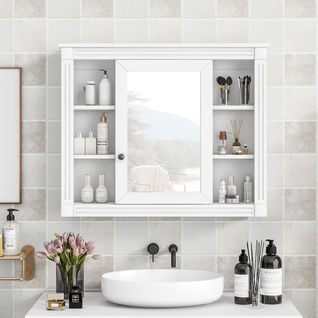 35'' X 28'' Wall Mounted Bathroom Storage Cabinet