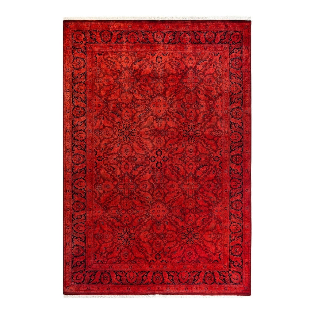 Contemporary Overdyed Wool Hand Knotted Area Rug - 6' 1" x 8' 10"