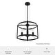 preview thumbnail 17 of 17, Hunter Astwood 18" 4-Light Chandelier, Caged, Kitchen Island, Dining Room, Entry - Transitional, Art-Deco, Contemporary