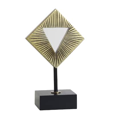 StyleCraft Auric - Tabletop Décor - Norman Wyatt Home - Diamond Molded Accessory - Auric Gold
