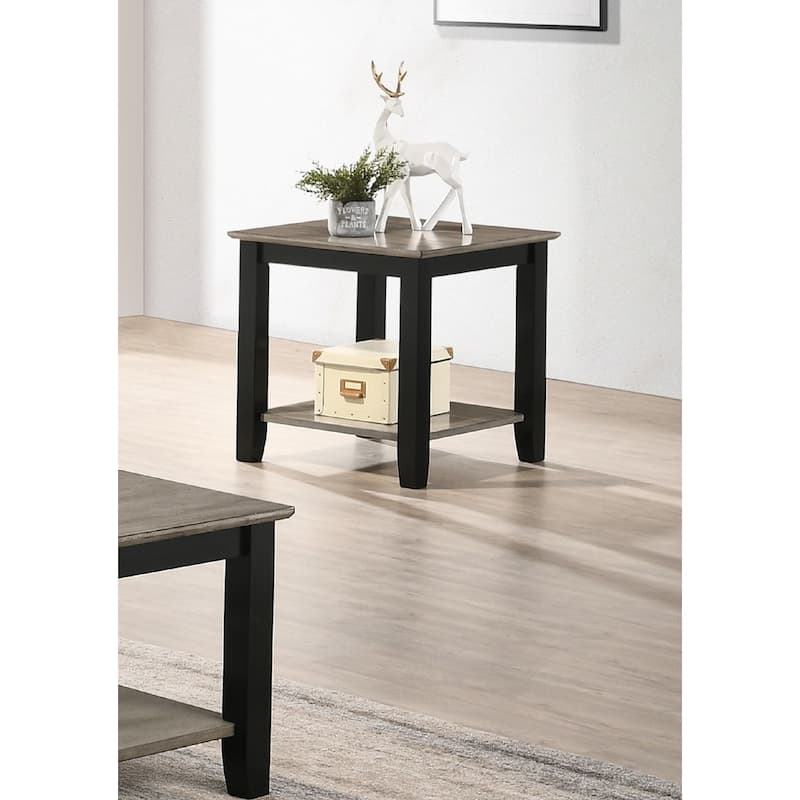 Modern Solid Wood End Table, Sofa Side Table