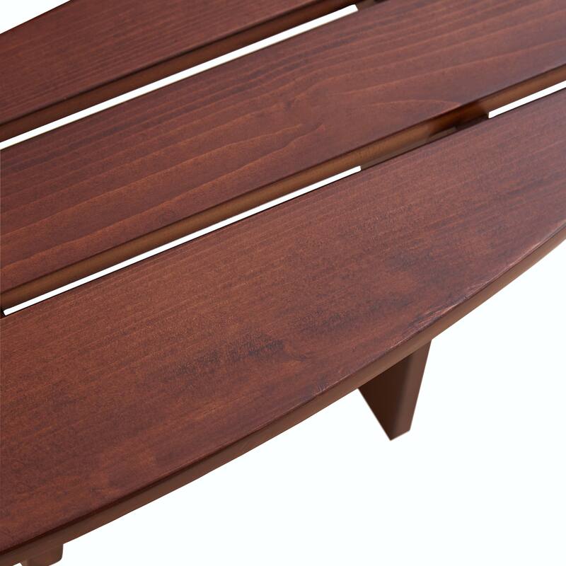 Outdoor 6 Person Round Picnic Table with Bench, Umbrella Hole for Garden, Backyard, Porch, Patio