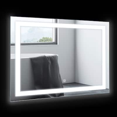 32" x 24" LED Illuminated Bathroom Mirror with Dimmable Memory Touch