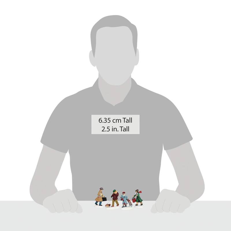 Department 56 Christmas In The City Busy City Sidewalks - Set of 4 - 56.58955