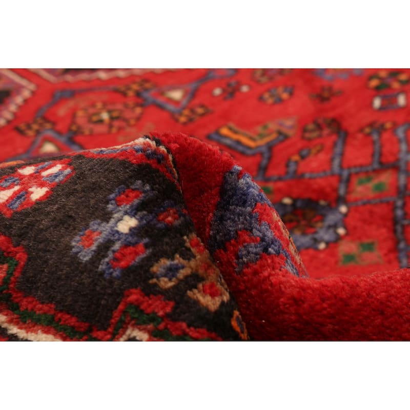 ECARPETGALLERY Hand-knotted Anatolian Vintage Red Wool Rug - 4'5 x 7'1