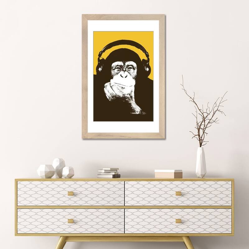 iCanvas "Headphone Monkey" by Steez