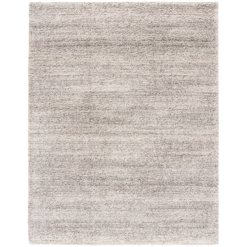 SAFAVIEH Hudson Shag Justine Modern 2-inch Thick Rug - 11' x 15' - Ivory/Grey - Rectangle