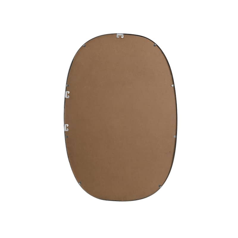 Indigo Home Metal Frame Oval Mirror 27x40 Inch
